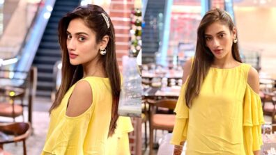 Bengali diva Nusrat Jahan is all about sunflower vibes in new yellow outfit, fans love it