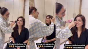 So Cute: Tamannaah Bhatia dolls up her friend in early morning