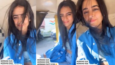 Sunday Sorted: Tejasswi Prakash takes windy ride on autorickshaw