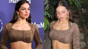 Addison Rae Thanks ‘Women In Films Los Angeles’ For Inviting Her; While She Appeared In Brownish Bralette Top With Long Denim Ripped Tail Skirt