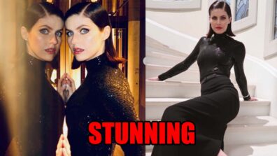 Alexandra Daddario looks absolutely stunning in black dress, fans can’t stop admiring