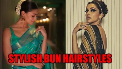 Alia Bhatt and Deepika Padukone’s Stylish Bun Hairstyles That You Would Want To Copy For Your Saree Look