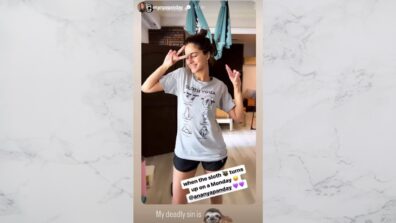 Ananya Panday Gives Us Major Sloth Yoga Vibes With Her T-shirt Look