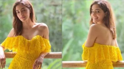 Ananya Pandey exudes mesmerising beauty in her ruffle dress collection