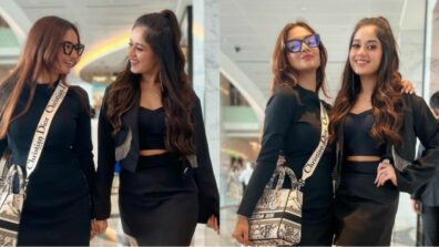 Anushka Sen and Jannat Zubair Rahmani twin in black, celebrate reunion after long time