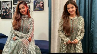 Anushka Sen vibes like fire in embellished ethnic salwar suit, fans get festive fashion cues