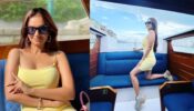 Anushka Sen is raising oomph game with perfection in plunging neckline lime outfit, recalls missing her Italian trip