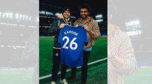 Arjun Kapoor Shares Fan Moments With Chelsea Player Mason Mount, Flaunting Blue Jersey With Name Kapoor