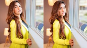Ashnoor Kaur slays corporate vibes in yellow pantsuit, fans love gorgeous ‘open hair’ look