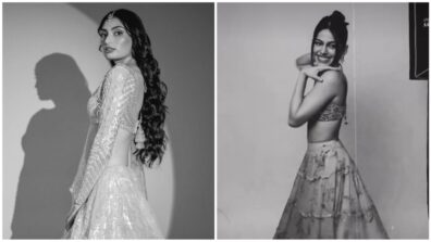 Athiya Shetty And Alaya F Look Glamorous In Black And White Lehenga Looks