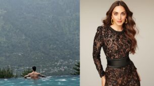 ‘Handsome hunk’ Sidharth Malhotra flaunts chiseled back muscles in swimming pool, Kiara Advani says, “looking at you…”