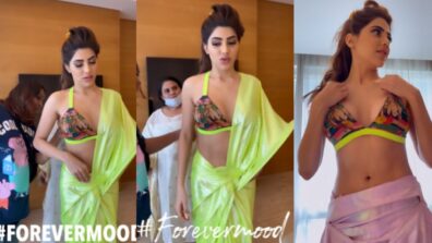 Hotness Alert: Nikki Tamboli blows internet in her saucy saree look, flaunts her toned midriff