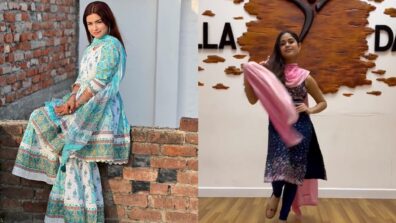 Desi Salwar Fashion Battle: Avneet Kaur in aqua blue floral printed salwar Vs Jannat Zubair Rahmani in dark blue and pink salwar, who’s your favourite?