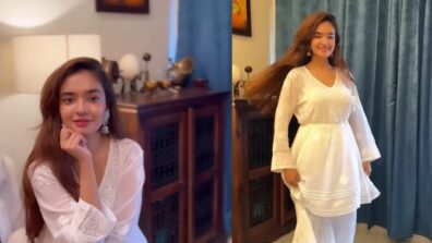 Watch: Anushka Sen is feeling romantic in white desi kurti, impresses fans with unbelievable guitar skills