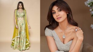 Happy Diwali: Shamita Shetty begins celebrations in gorgeous green printed outfit, Shilpa Shetty talks about elegance and grace