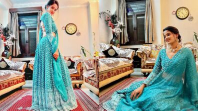 Ghum Hai Kissikey Pyaar Mein: Ayesha Singh is a class apart in aqua blue transparent lehenga, check out