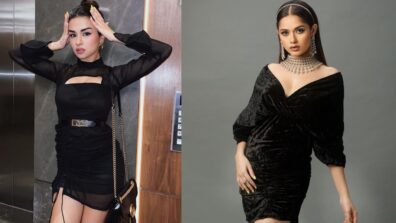 Avneet Kaur And Jannat Zubair Are Fashionistas In Body Hugging Black Mini Dress