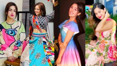 Avneet Kaur, Ashi Singh, Ashnoor Kaur, And Jannat Zubair Painting The City In Colorful Multicolor Ensembles