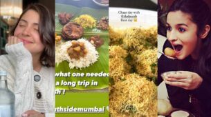 B-Town Foodies: Alia Bhatt enjoys yummy chaat and pani puri, Anushka Sharma relishes traditional South Indian food