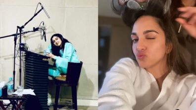 Back to Work: Sara Ali Khan shares bts moment dubbing studio, Kiara Advani lights up with selfie