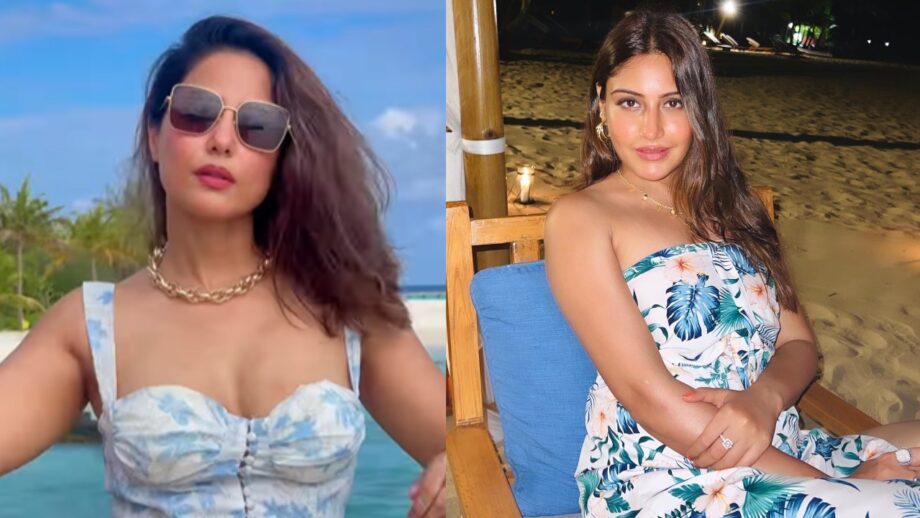 Beach divas: Surbhi Chandna and Hina Khan are ethereal divas in floral staples 706270