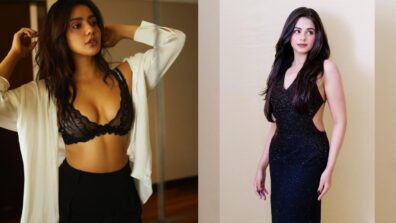 Beauties in Black: Ritika Badiani sizzles in backless glittery long maxi dress, Neha Sharma flaunts her toned curves in bralette and high-waist joggers