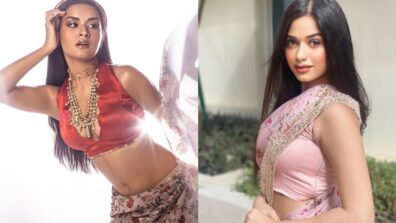 Avneet Kaur In Desi Saree Or Jannat Zubair In Organza Saree: Who Is Soaring Hotness In Floral Saree?