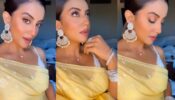 Bhojpuri Actress Akshara Singh Looks Glamorous In Yellow Saree Look
