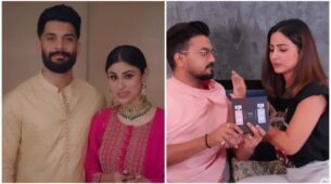 Blockbuster Romance: ‘Real-life’ couples Mouni Roy-Suraj Nambiar and Hina Khan-Rocky Jaiswal make on-screen debut, check out