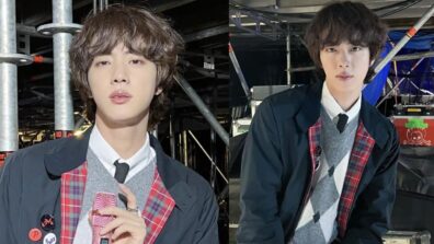 BTS Jin Looks Super Cute And Charming In Spring Fashion Sweater, Zipper, And Pants; See Pics