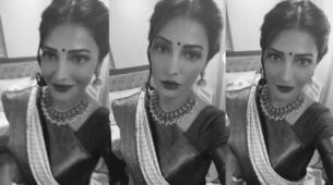 ‘Candid Queen’ Shruti Haasan is grooving to desi drumbeats in gorgeous silk saree, fans love gorgeous silver necklace