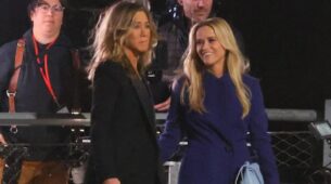 Check Out: Jennifer Aniston And Reese Witherspoon Seen In New York City As They Shoot For “The Morning Show”