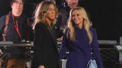 Check Out: Jennifer Aniston And Reese Witherspoon Seen In New York City As They Shoot For “The Morning Show”