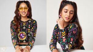 Check Out: Priya Prakash Varrier – The Wink Girl Looks Trippy In The New Multicolour Ensemble