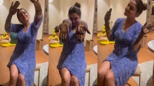 Cutie Pie: Shraddha Arya gets gorgeous mehendi design done, goes mad and goofy in adorable video