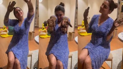 Cutie Pie: Shraddha Arya gets gorgeous mehendi design done, goes mad and goofy in adorable video