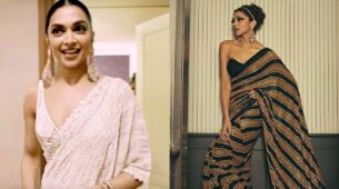Deepika Padukone Elevating Glam In Sequin Embellished Sarees For Festive Vibe
