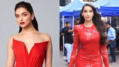 Deepika Padukone to Nora Fatehi: Celebs who flaunted red hot bodycon mini dresses