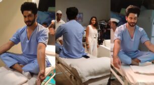 Sherdil Shergill On-location Video: Dheeraj Dhoopar does yoga on hospital bed, Surbhi Chandna is stunned