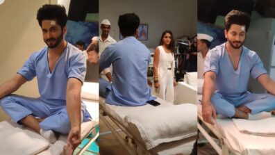 Sherdil Shergill On-location Video: Dheeraj Dhoopar does yoga on hospital bed, Surbhi Chandna is stunned