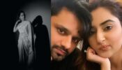 Disha Parmar glows up in sequinned silver saree, Rahul Vaidya gets annoyed saying ‘we both had a great day’