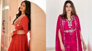 Diwali 2022: Divyanka Tripathi dazzles like doll in red ethnic suit, Nikki Tamboli calls for ‘new beginnings’