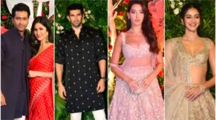Diwali 2022: Katrina Kaif-Vicky Kaushal, Nora Fatehi, Ananya Panday, To Aditya Roy Kapoor Gets Snapped At Kriti Sanon’s Diwali Bash Party