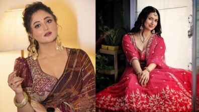 Divyanka Tripathi is slaying like a pro in red lehenga, Rashami Desai looks divine in purple plunging neckline saree