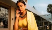 Elegance Personified: Sumbul Touqeer shines in ethnic yellow abstract couture, see pics