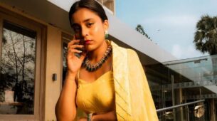 Elegance Personified: Sumbul Touqeer shines in ethnic yellow abstract couture, see pics