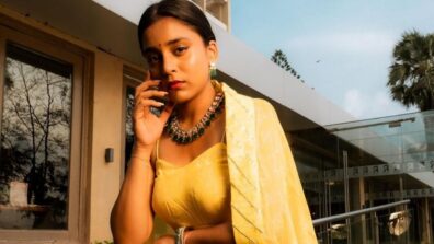 Elegance Personified: Sumbul Touqeer shines in ethnic yellow abstract couture, see pics