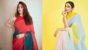 Fashion Battle: Deepika Padukone In Blue Or Tamannaah Bhatia In Red; Who Is A Beauty Star In Digital Print Georgette Saree?