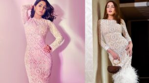 Fashion Battle: Hina Khan In Pastel Pink Or Nitibha Kaul In Pastel Yellow, Whose Look Is Better?