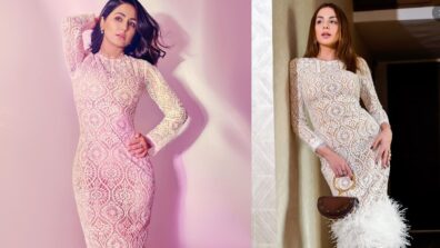 Fashion Battle: Hina Khan In Pastel Pink Or Nitibha Kaul In Pastel Yellow, Whose Look Is Better?